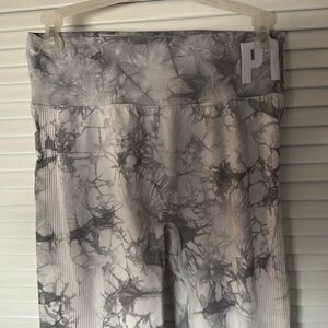 Grey Victoria secret tie dye gym leggings